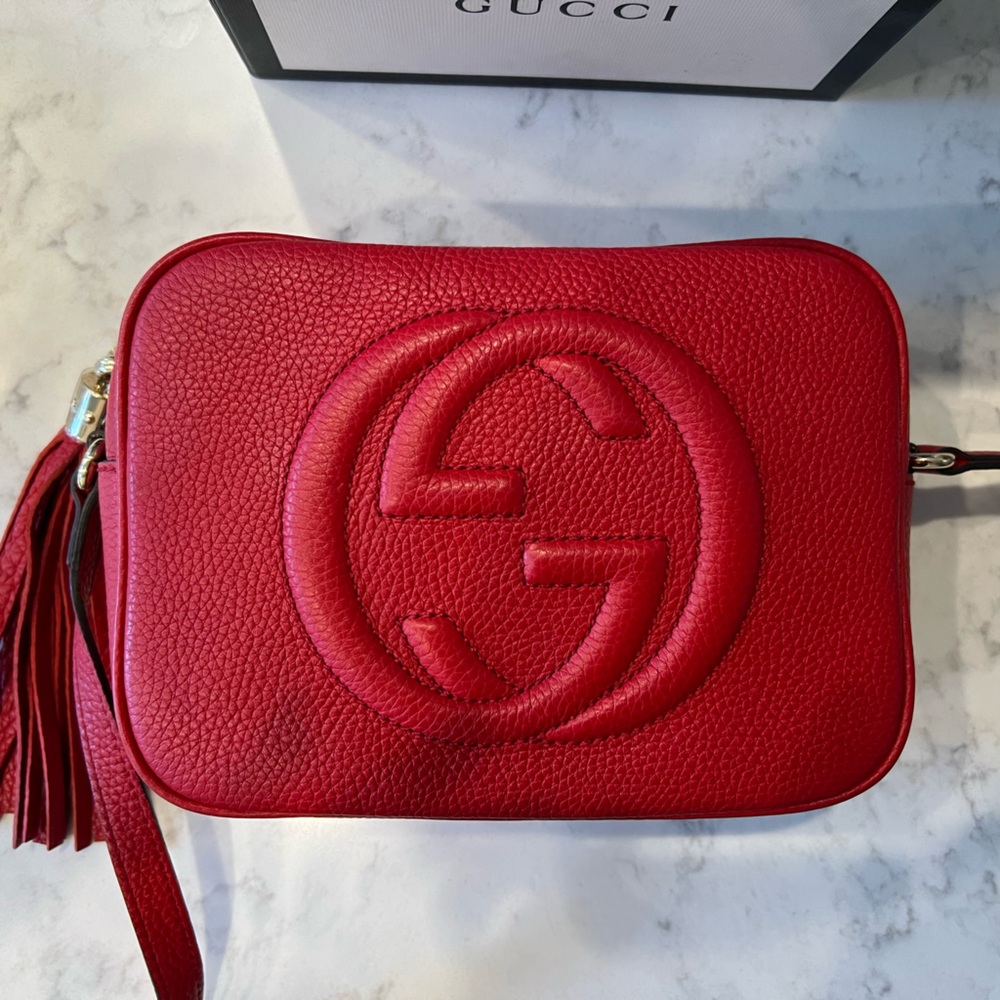 GUCCI DISCO BAG - Red like brand new